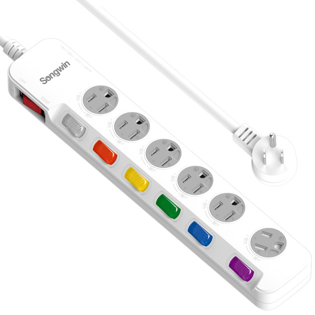 EC-763 7切6座3P延長線 6尺/9尺/12尺