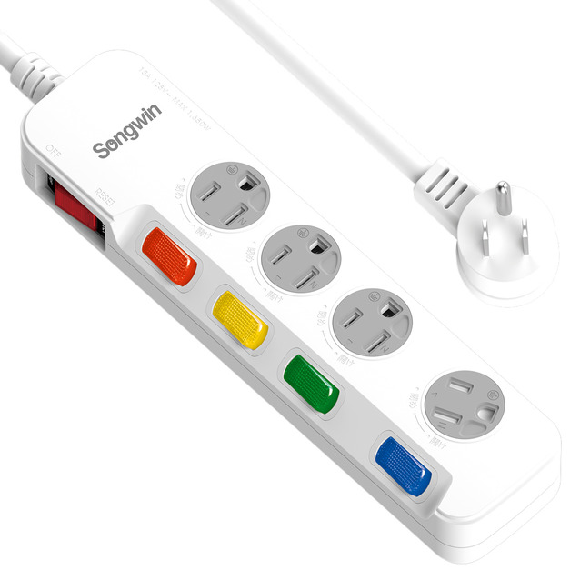 EC-543 5切4座3P延長線6尺/9尺/12尺