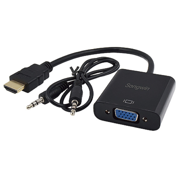 HD-VGA-A HDTV(公) TO VGA(母)轉接線-附音源