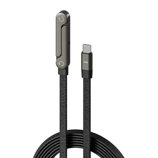 TC-THO-05 TYPE-C 240W旋轉支架快充線