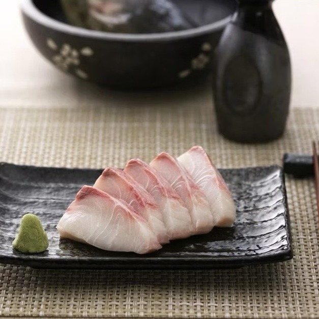 澎湖極品海鱺魚生魚片磚 刺身｜Farmed Cobia Sashimi