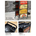 柏克西工業風 四層收納手推車_2