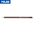 MILAN 經典三角鉛筆附橡皮擦 HB (12入裝)_2
