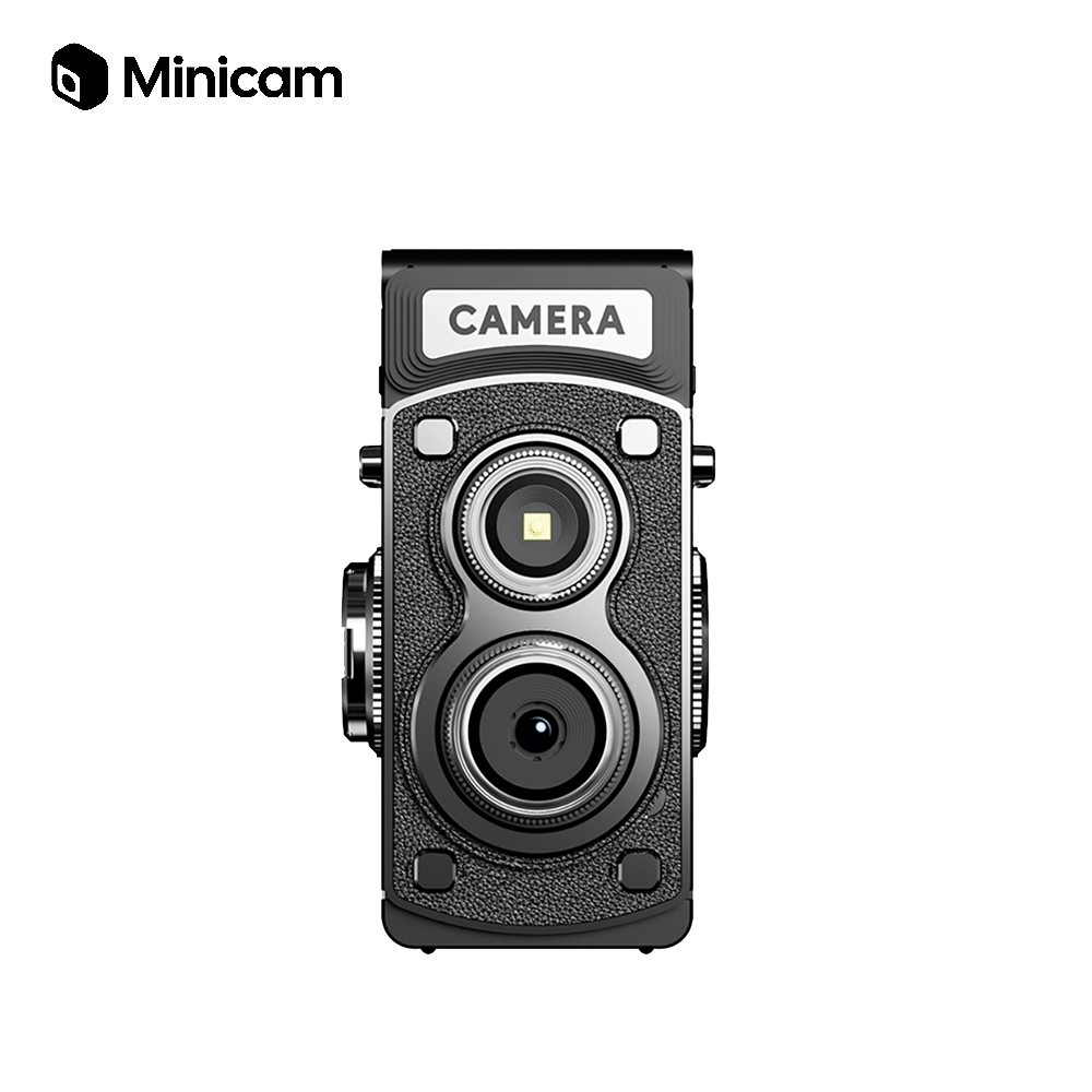 【Minicam 迷你拍】G17復古TLR雙眼Y8000迷你相機-黑_2