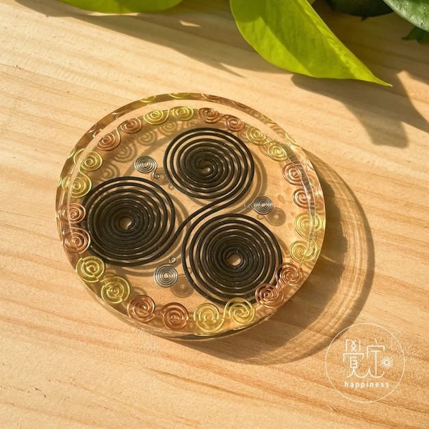 奧剛能量杯墊｜太極三環・無限環設計
