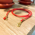 銅釦款 手工製作項鍊繩｜紅色
