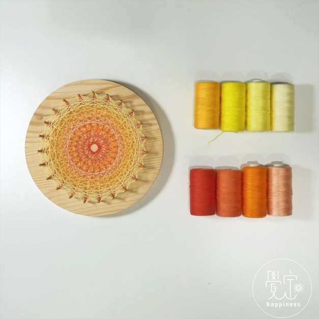 手縫線組｜紅黃色系