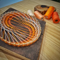 線藝作品｜橙焰隨舞_1