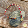 黃銅編織靈擺繩（五彩線+金）｜能量連結與穩定之繩_5