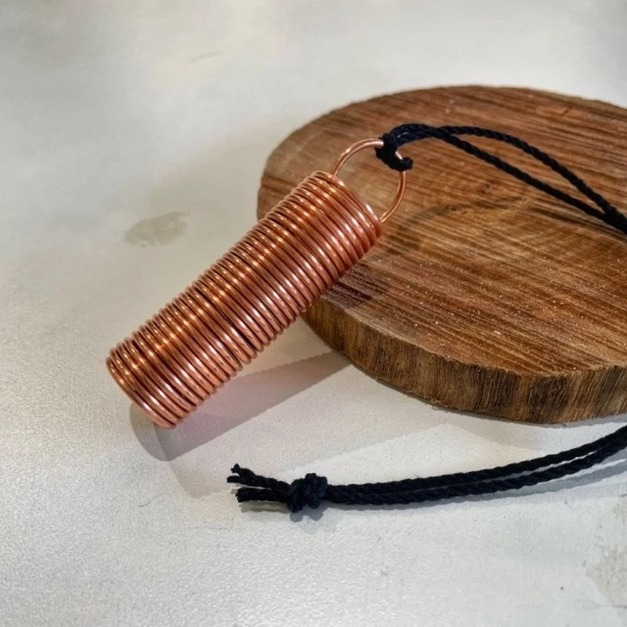 純銅能量探測管｜擺錘探測工具｜手工銅線圈能量探測器