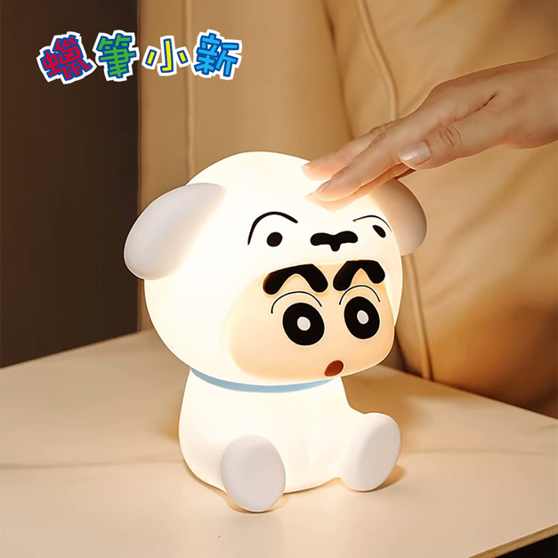 【預購】Crayon Shin-chan 蠟筆小新 官方授權 TL01療癒LED拍拍燈-小白裝