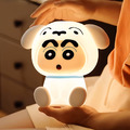 【預購】Crayon Shin-chan 蠟筆小新 官方授權 TL01療癒LED拍拍燈-小白裝_4