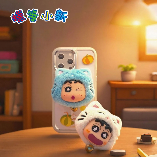 Crayon Shin-chan 蠟筆小新 官方授權 TB01可愛貓咪氣囊手機支架