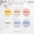 店家良伴！SU03客製單色圓形簡約貼紙．套版設計．品牌貼紙．破壞袋貼紙．印刷貼紙．包裝貼紙．電商出貨貼紙┊HOLYDAY