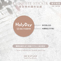 店家良伴！SU01客製單色圓形簡約貼紙．套版設計．品牌貼紙．破壞袋貼紙．印刷貼紙．包裝貼紙．電商出貨貼紙┊HOLYDAY_1