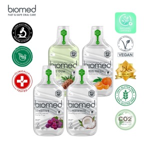 任選2瓶贈小牙膏x3【 北歐BIOMED】草本生醫健齒漱口水系列(500ml)