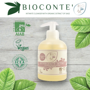 買3瓶送北歐沙棘護手霜【碧瑅 BIOCONTE 】義大利有機鼠尾草女性私密處清潔凝露(300ml)