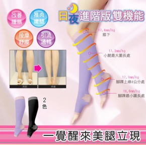 2雙免運組【婭薇恩ALOVIN 】馬卡龍系抗曲張殺蘿蔔日夜玉腿襪-2色任選