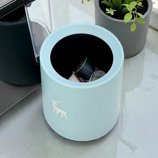 北歐簡約 圓形雙層置物桶 ｜藍鹿