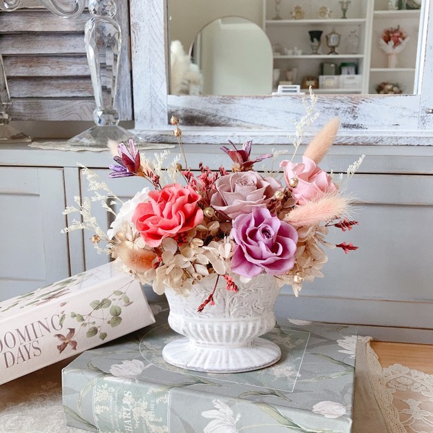 宮廷式精緻盆花