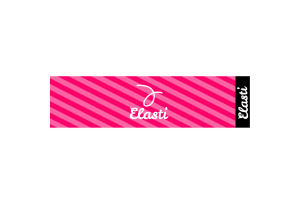 Elasti時尚運動毛巾（斜紋世界）97X25CM