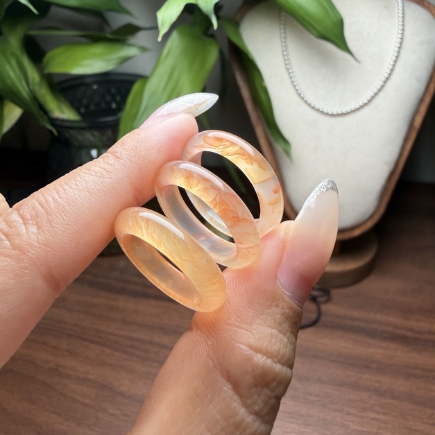 龍紋瑪瑙戒指