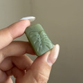 龜背芋雕刻牌 | 和田玉項鍊_6