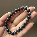 玄墨琉金｜青花和田玉手串_1