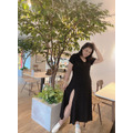 【預購】連帽高衩連身裙