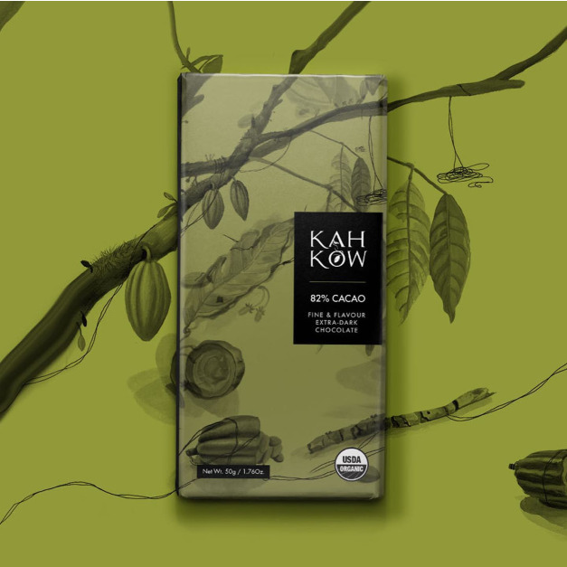 KAHKOW 82%無毒黑巧克力 50g