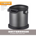 不銹鋼圓桶式圓形渣桶 咖啡粉敲渣盒 吧台敲渣桶(17cm)_6