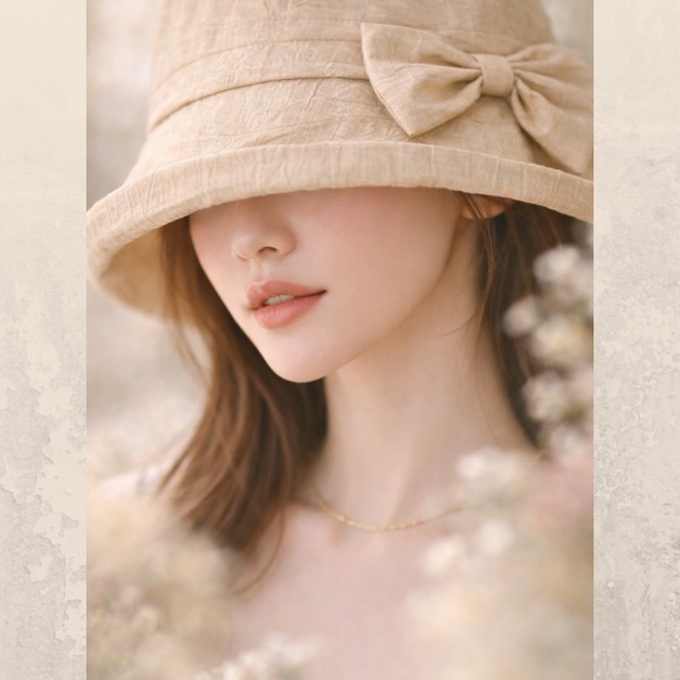 日本製 帽子_Le N&oelig;ud Charmant｜經典之結(晨光米 Beige)