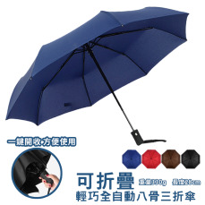 八骨自動開收三折晴雨傘