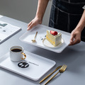 居家簡約方形餐盤_5