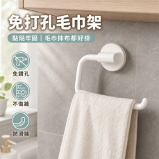 無痕毛巾抹布架