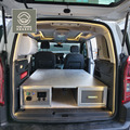 Citroen Berlingo 布丁狗短軸版車宿模組套件｜輕量化無損快拆・310Ah大電量・駐車冷氣・行動套房_3