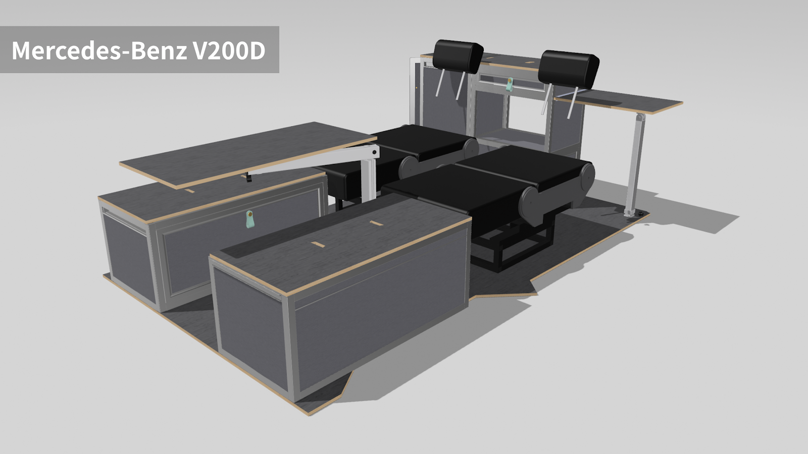 V200D改裝露營車,車宿改裝,露營車,車床生活,躲貓無痕車宿,車宿模組