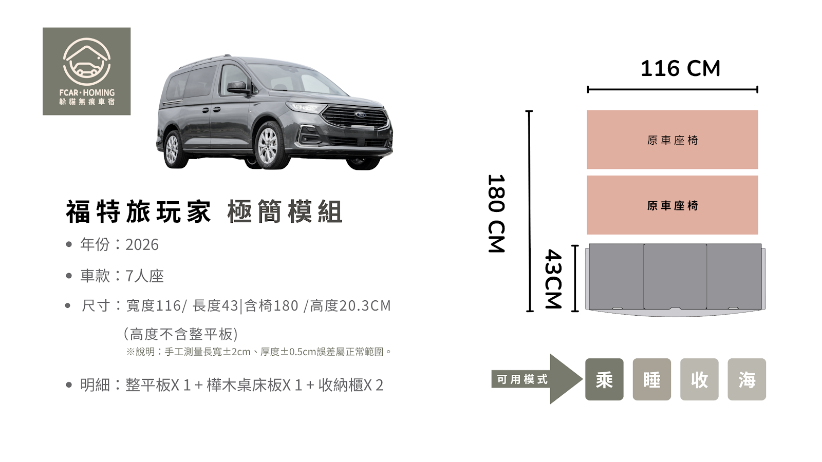 福特旅玩家車宿改裝,露營車,車床生活,躲貓無痕車宿,車宿模組