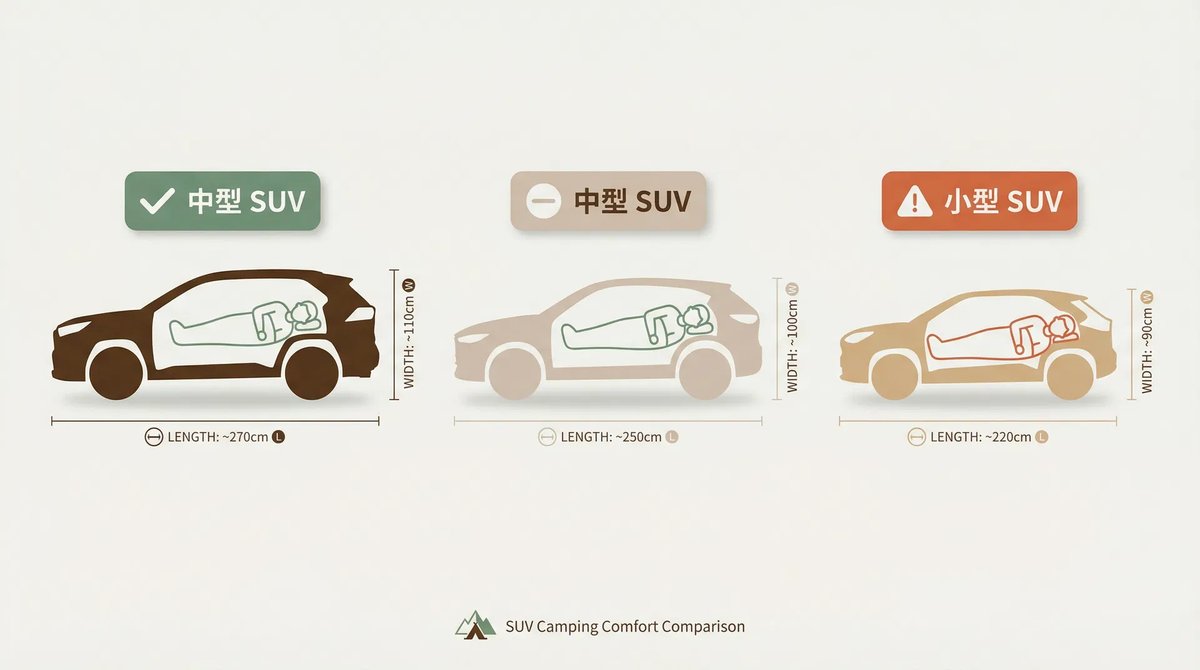 SUV 車款尺寸比較