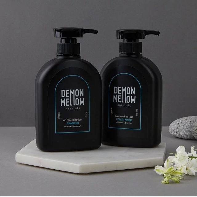 韓國Demon-Mellow惡魔森髮潤髮乳490ml_洗髮精500ml_nomore-losshair-shampoo-conditioner