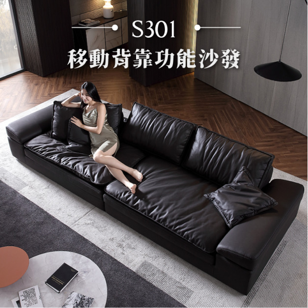 S301 活動式靠枕羽絨沙發