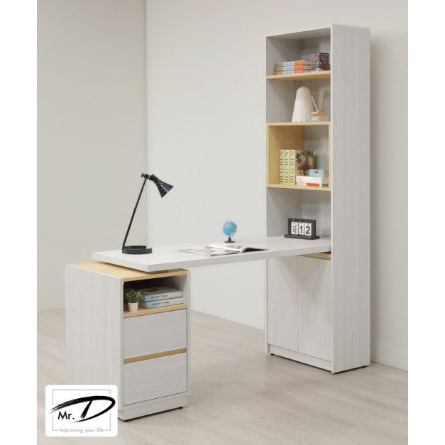 B4040 556-04 泰勒5尺桌面書櫃組(可反向擺放)