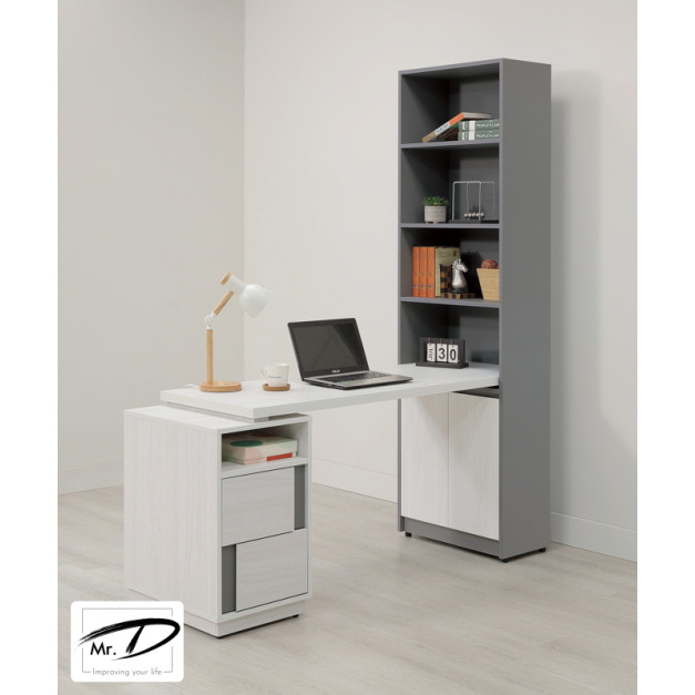 B4060 560-04 凱倫5尺桌面書櫃組 (可反向擺放)