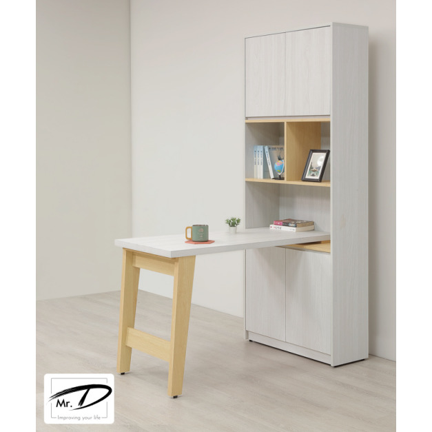 B4038 556-02 泰勒4尺桌面書櫃組 (可反向擺放)