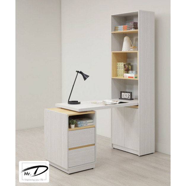 B4042 556-06 泰勒4尺桌面書櫃組 (可反向擺放)