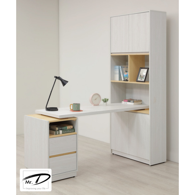 B4037 556-01 泰勒5尺桌面書櫃組(可反向擺放)