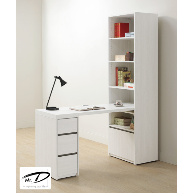 B4087 566-04  弗洛拉2尺書櫃桌組(可反向擺放)