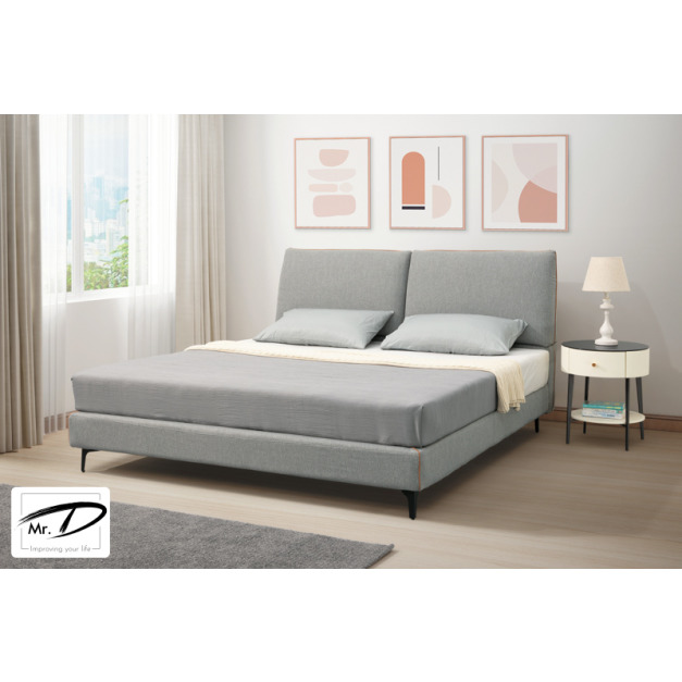 B3025 9-03 比利6尺床台 (亞麻布)