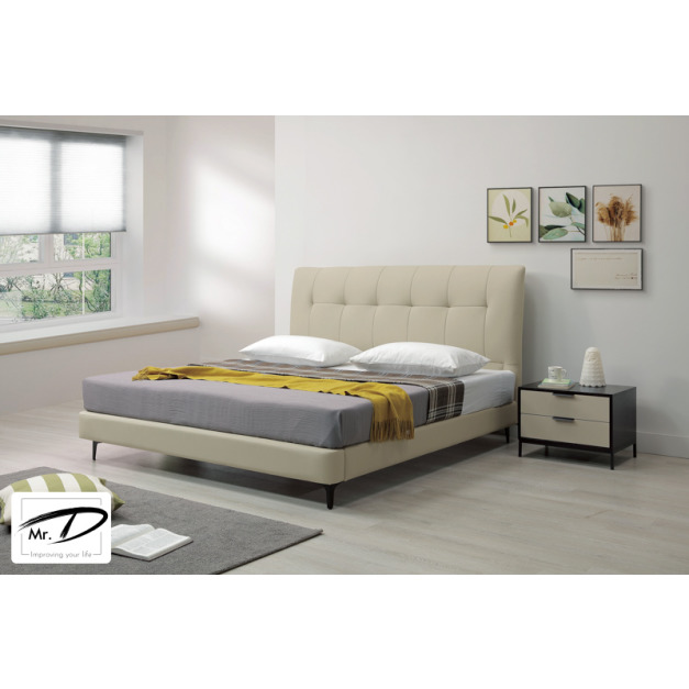 B3035 13-02 蒙大拿5尺半牛皮床台