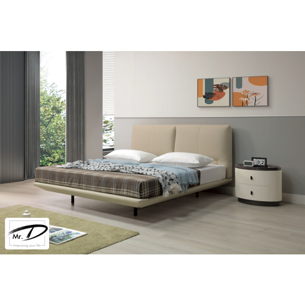 B3037 14-01 萊斯曼5尺半牛皮懸浮床台